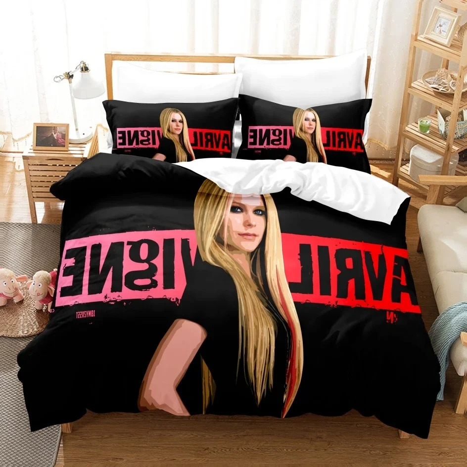 Avril Lavigne Bedding Set Single Double King Duvet Cover Quilt Cover