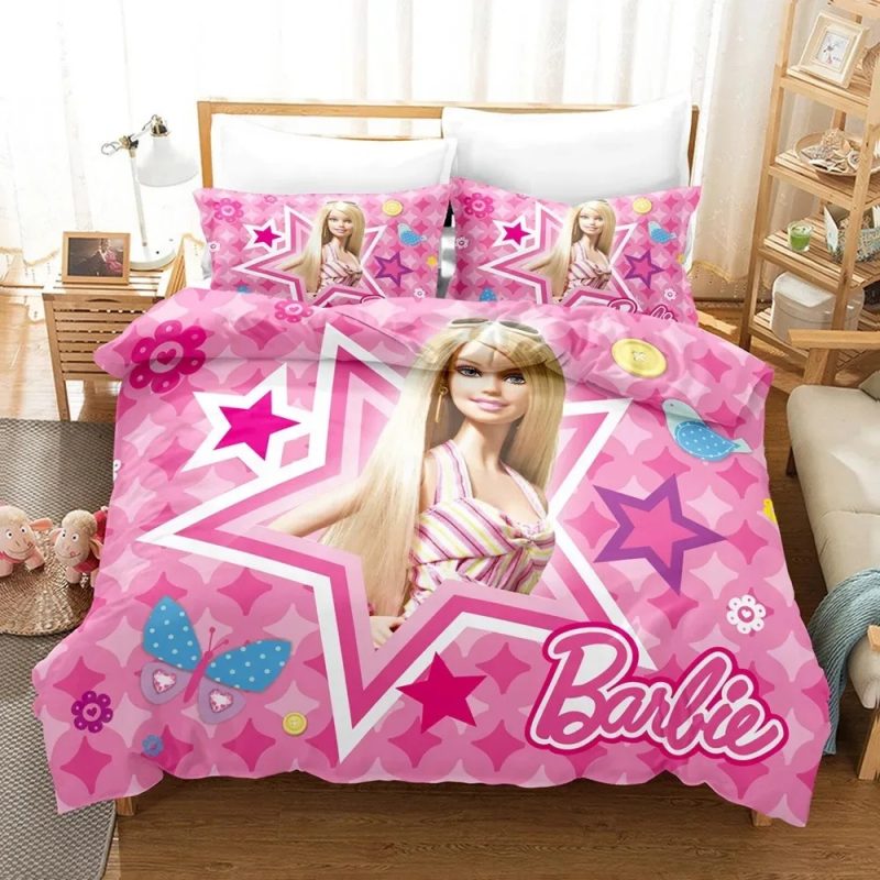 Barbie Bedding Set Single Double King Duvet Cover Quilt Cover #1