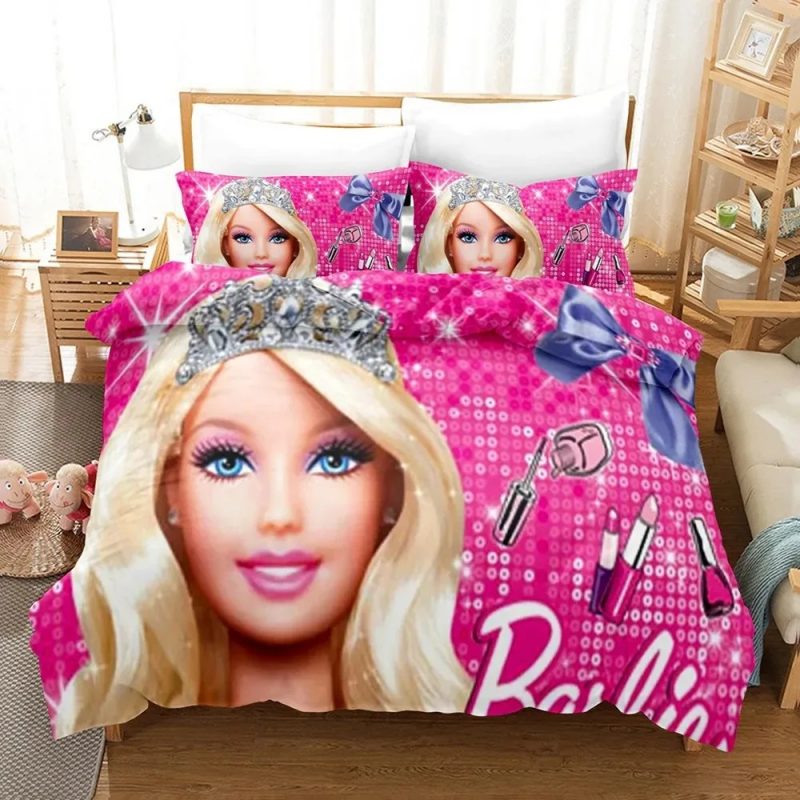 Barbie Bedding Set Single Double King Duvet Cover Quilt Cover #1