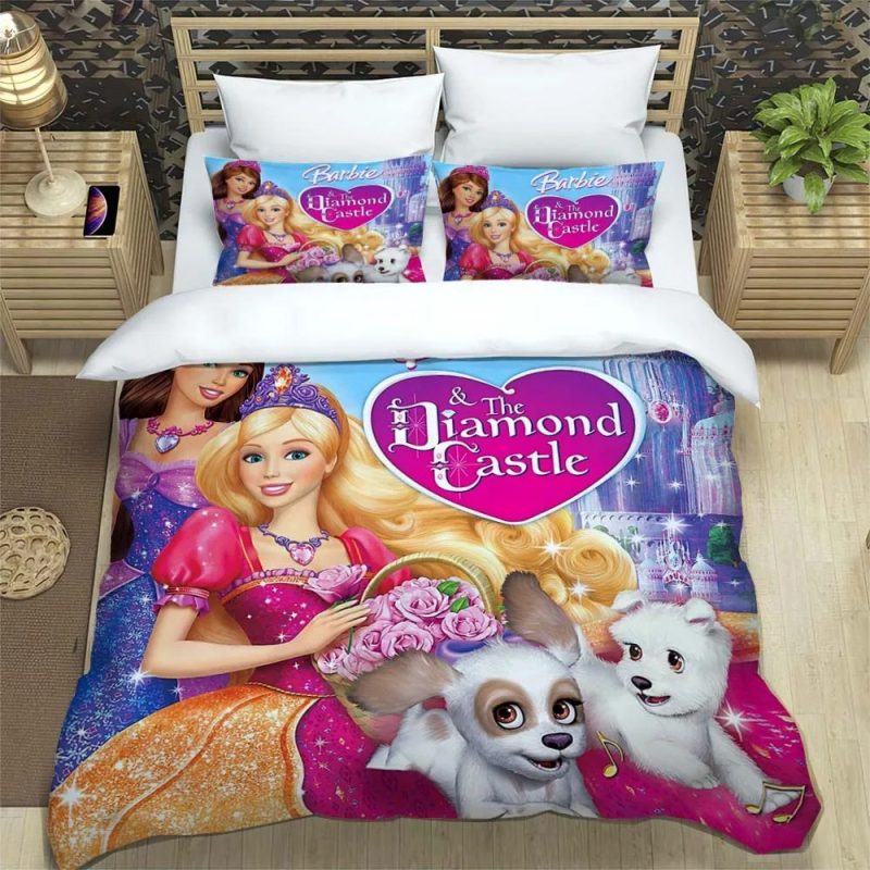 Barbie Bedding Set Single Double King Duvet Cover Quilt Cover