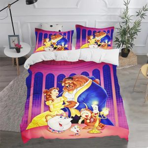 Beauty and The Beast Bedding Set Single Double King Duvet Cover Quilt Cover