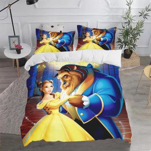 Beauty and The Beast Bedding Set Single Double King Duvet Cover Quilt Cover