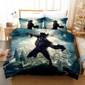 Black Panther Bedding Set Single Double King Duvet Cover Quilt Cover