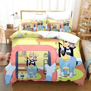 Bluey Bedding Set Single Double King Duvet Cover Quilt Cover #2