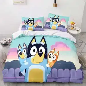 Bluey Bedding Set Single Double King Duvet Cover Quilt Cover