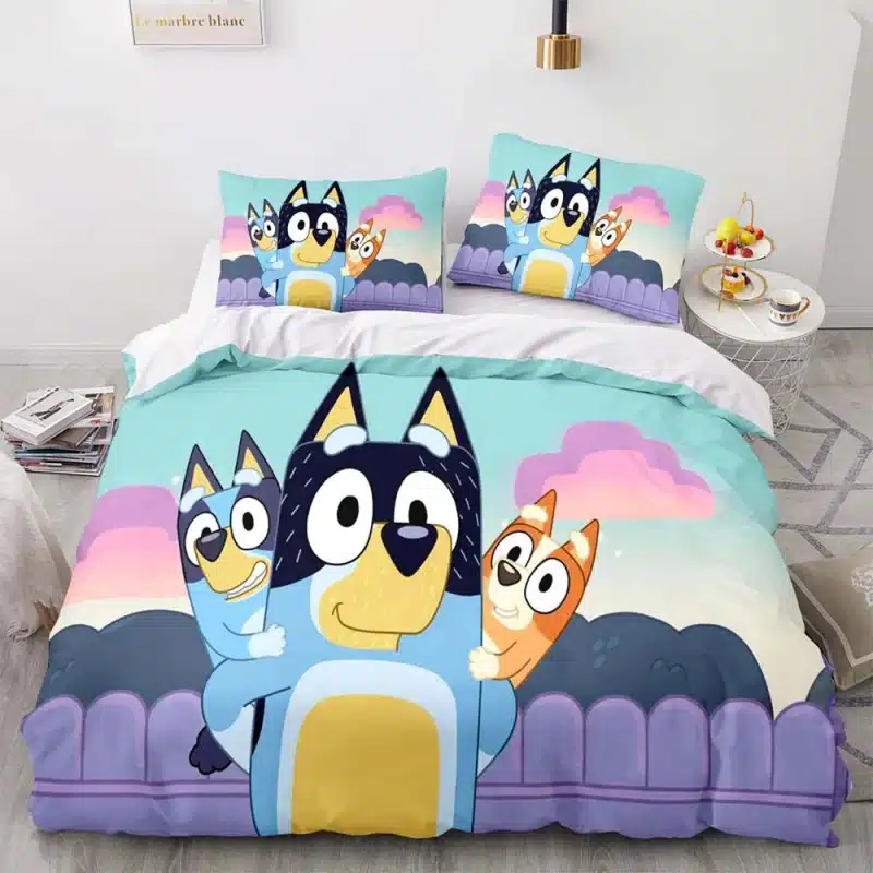 Bluey Bedding Set Single Double King Duvet Cover Quilt Cover