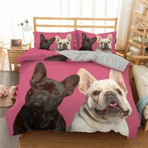 Bulldog Bedding Set Single Double King Duvet Cover Quilt Cover