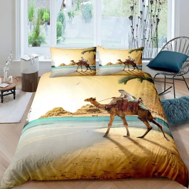 Camel Bedding Set Single Double King Duvet Cover Quilt Cover