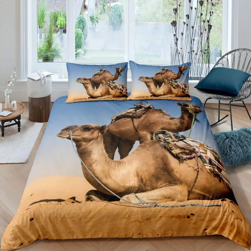 Camel Bedding Set Single Double King Duvet Cover Quilt Cover