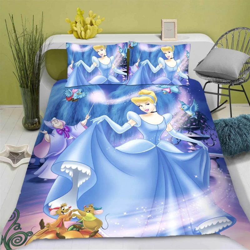 Cinderella Bedding Set Single Double King Duvet Cover Quilt Cover