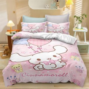 Cinnamoroll Bedding Set Single Double King Duvet Cover Quilt Cover