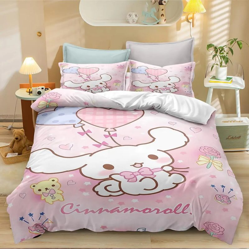 Cinnamoroll Bedding Set Single Double King Duvet Cover Quilt Cover