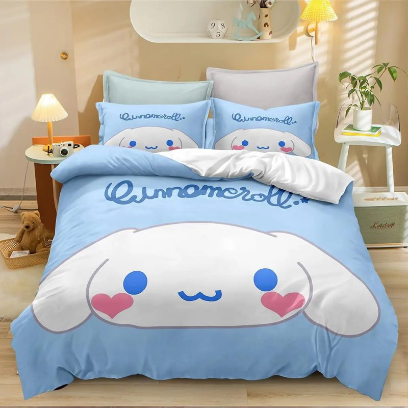 Cinnamoroll Bedding Set Single Double King Duvet Cover Quilt Cover