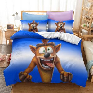 Crash Bandicoot Bedding Set Single Double King Duvet Cover Quilt Cover