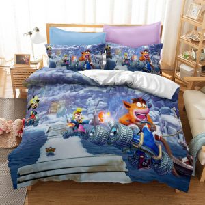 Crash Bandicoot Bedding Set Single Double King Duvet Cover Quilt Cover