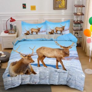 Deer Bedding Set Single Double King Duvet Cover Quilt Cover