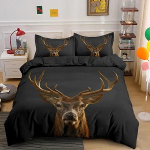 Deer Bedding Set Single Double King Duvet Cover Quilt Cover