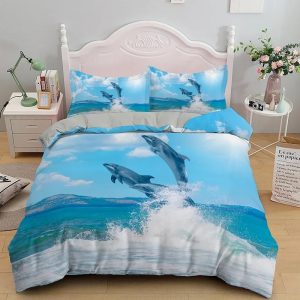Dolphin Bedding Set Single Double King Duvet Cover Quilt Cover