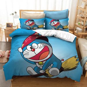 Doraemon Bedding Set Single Double King Duvet Cover Quilt Cover