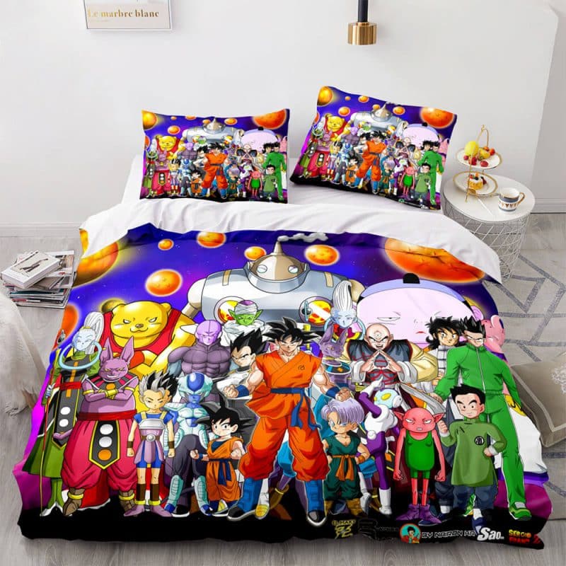 Dragon Ball Bedding Set Single Double King Duvet Cover Quilt Cover