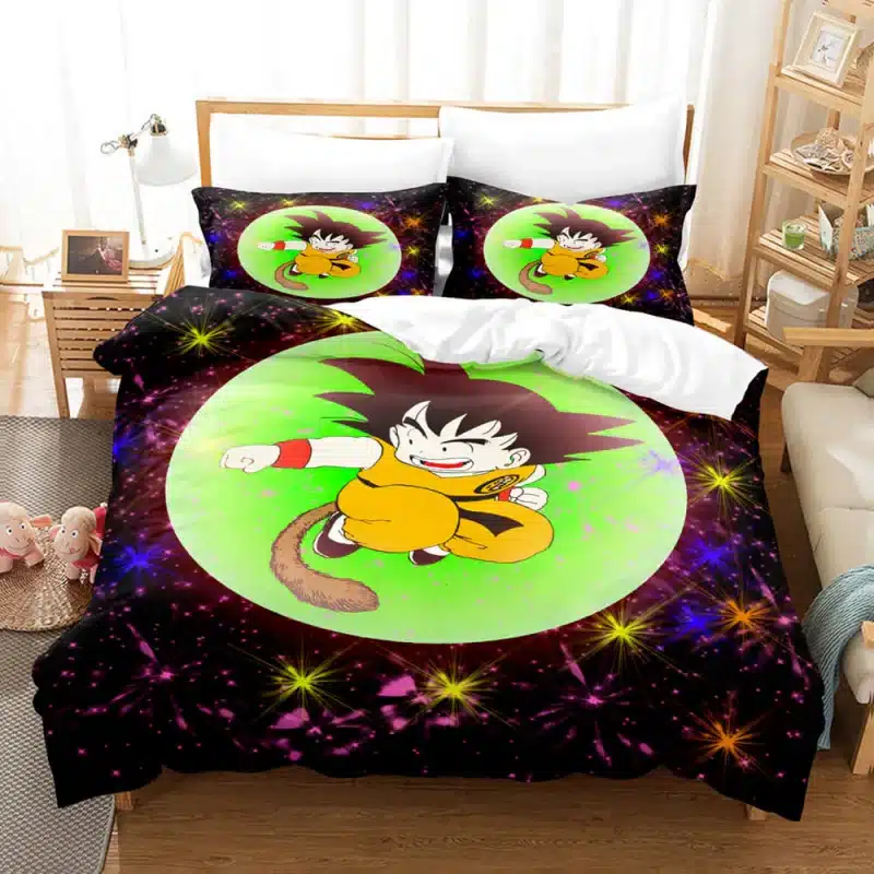 Dragon Ball Son Goku Bedding Set Single Double King Duvet Cover Quilt Cover
