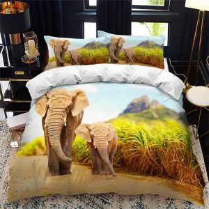 Elephant Bedding Set Single Double King Duvet Cover Quilt Cover