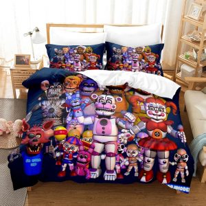 FNAF Bedding Set Single Double King Duvet Cover Quilt Cover #1