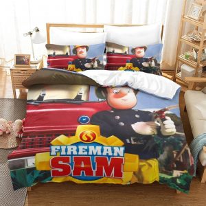 Fireman Sam Bedding Set Single Double King Duvet Cover Quilt Cover