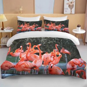 Flamingos Bedding Set Single Double King Duvet Cover Quilt Cover