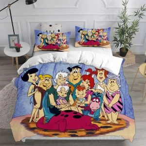 Flintstones Bedding Set Single Double King Duvet Cover Quilt Cover
