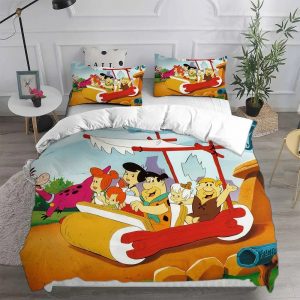 Flintstones Bedding Set Single Double King Duvet Cover Quilt Cover