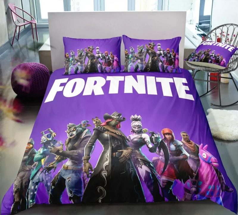 Fortnite Bedding Set Single Double King Duvet Cover Quilt Cover