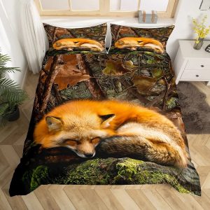 Fox Bedding Set Single Double King Duvet Cover Quilt Cover