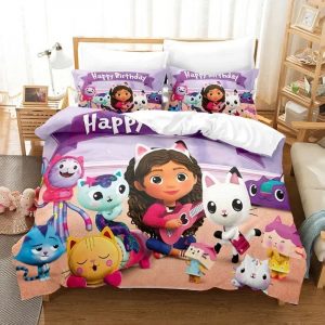 Gabby's Dollhouse Bedding Set Single Double King Duvet Cover Quilt Cover