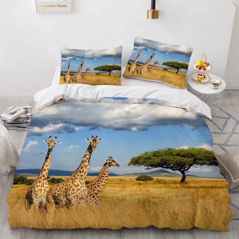 Giraffe Bedding Set Single Double King Duvet Cover Quilt Cover