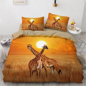 Giraffe Bedding Set Single Double King Duvet Cover Quilt Cover
