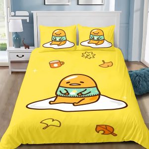 Gudetama Bedding Set Single Double King Duvet Cover Quilt Cover