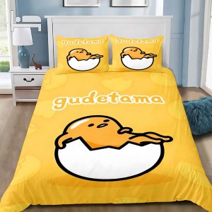 Gudetama Bedding Set Single Double King Duvet Cover Quilt Cover