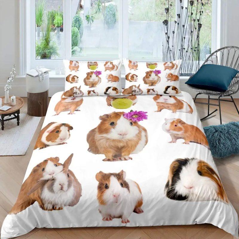 Guinea Pig Bedding Set Single Double King Duvet Cover Quilt Cover
