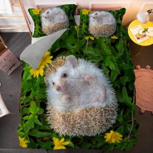 Hedgehog Bedding Set Single Double King Duvet Cover Quilt Cover