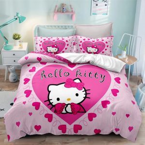 Hello Kitty Bedding Set Single Double King Duvet Cover Quilt Cover