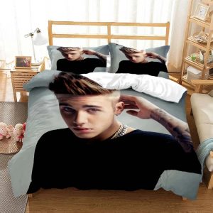 Justin Bieber Bedding Set Single Double King Duvet Cover Quilt Cover