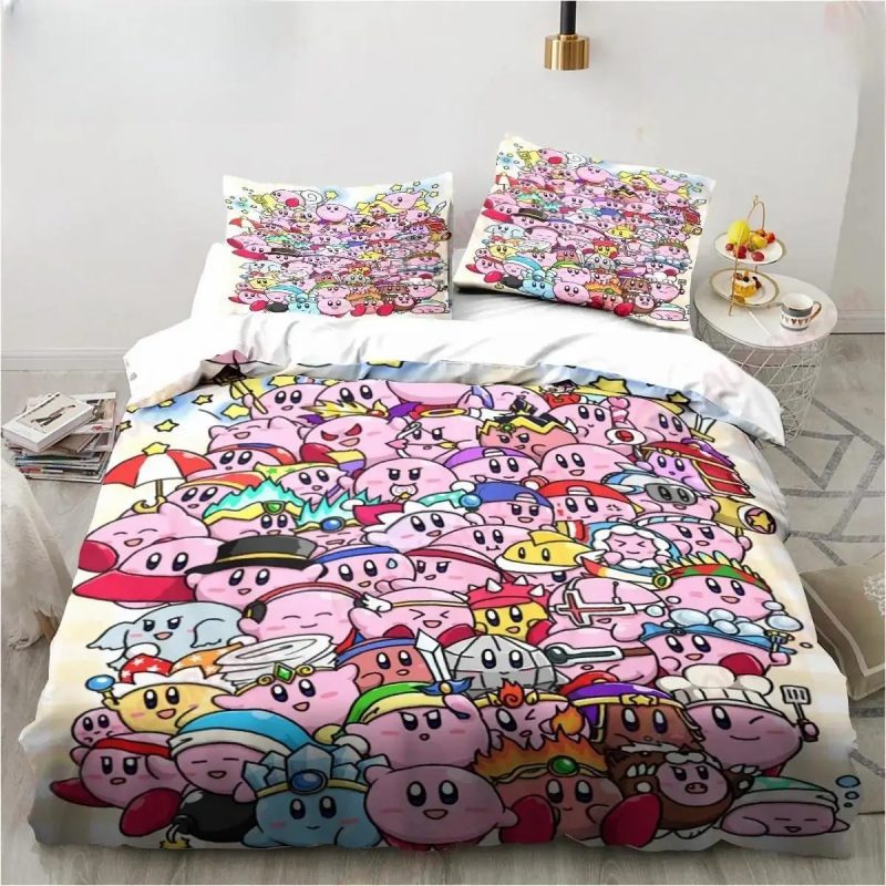 Kirby Bedding Set Single Double King Duvet Cover Quilt Cover