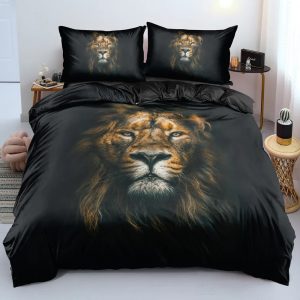 Lion Bedding Set Single Double King Duvet Cover Quilt Cover