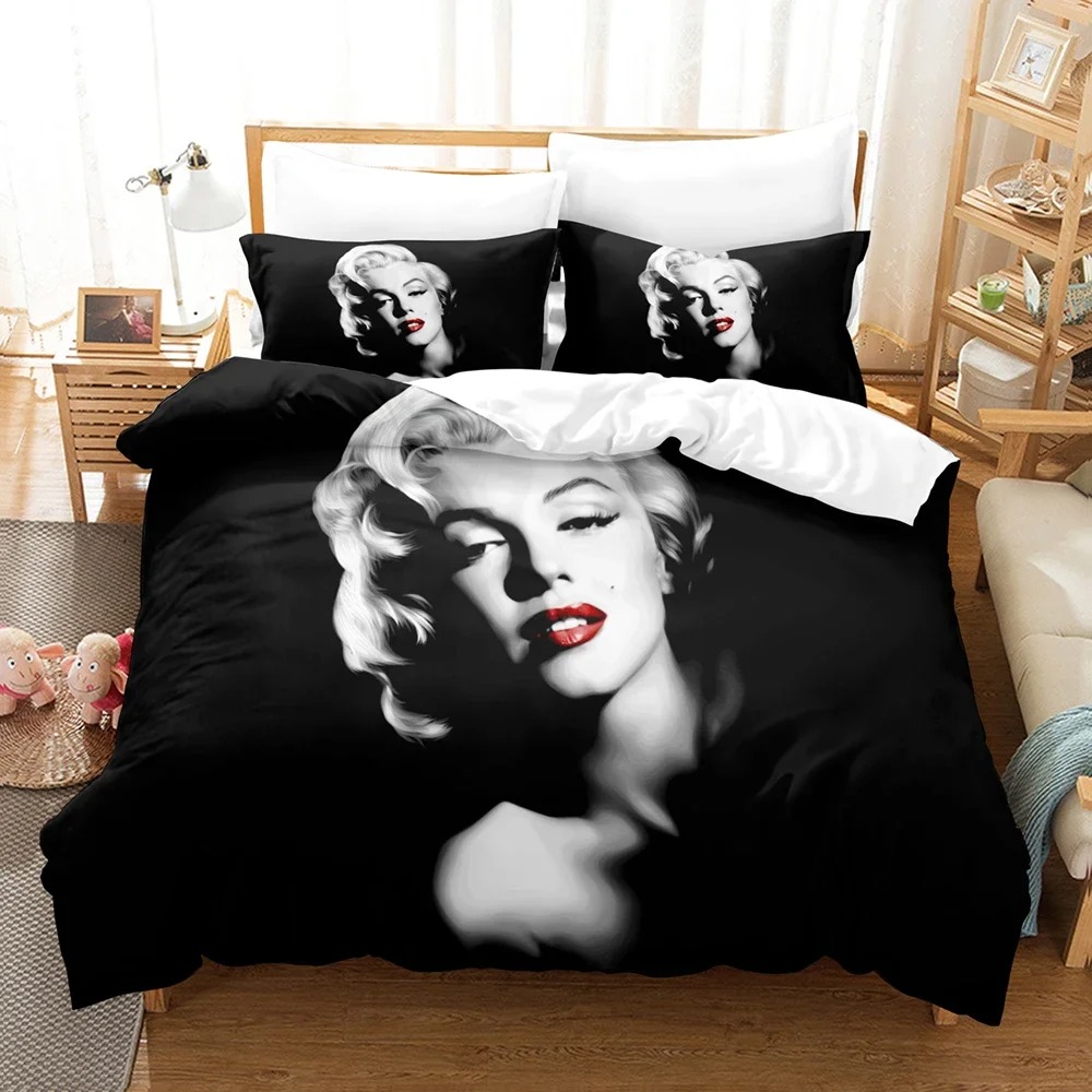 Marilyn Monroe Bedding Set Single Double King Duvet Cover Quilt Cover