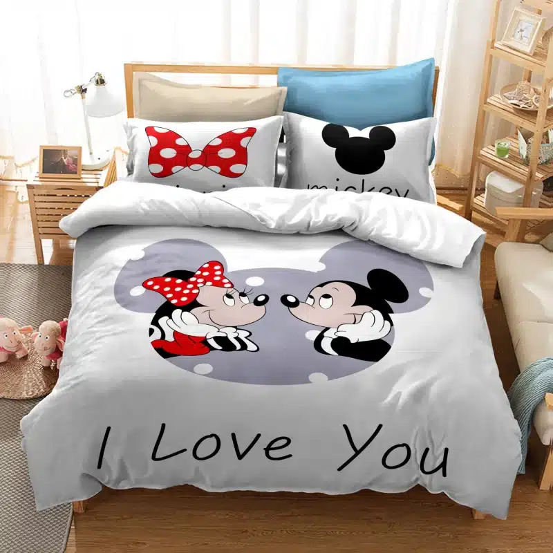 Mickey Mouse Bedding Set Single Double King Duvet Cover Quilt Cover