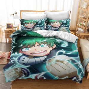Midoriya Izuku Bedding Set Single Double King Duvet Cover Quilt Cover