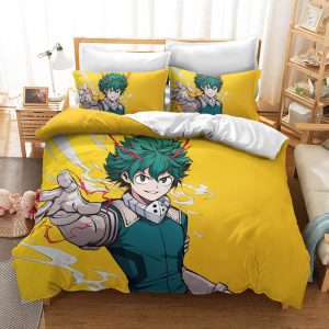 Midoriya Izuku Bedding Set Single Double King Duvet Cover Quilt Cover