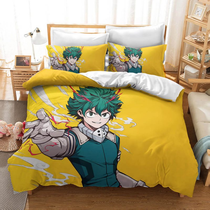 Midoriya Izuku Bedding Set Single Double King Duvet Cover Quilt Cover