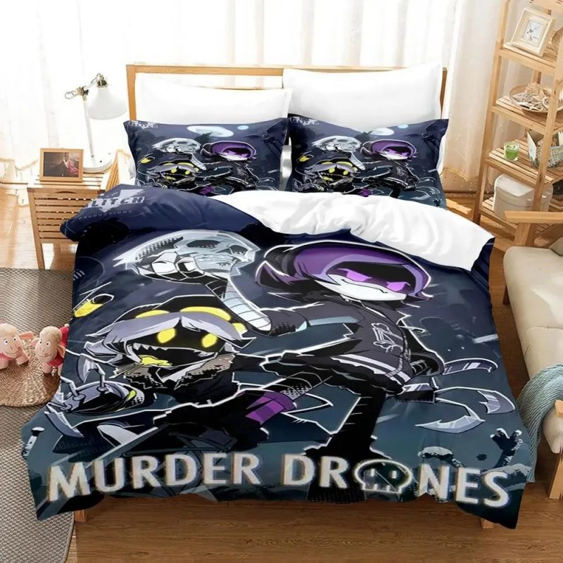 Murder Drones Bedding Set Single Double King Duvet Cover Quilt Cover